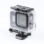 Boîtier de protection étanche 45 m avec boucle et vis de fixation de base pour GoPro HERO8 Black