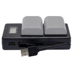 Chargeur de batterie et écran LCD numérique pour appareils photo reflex numériques Canon série LP-E6
