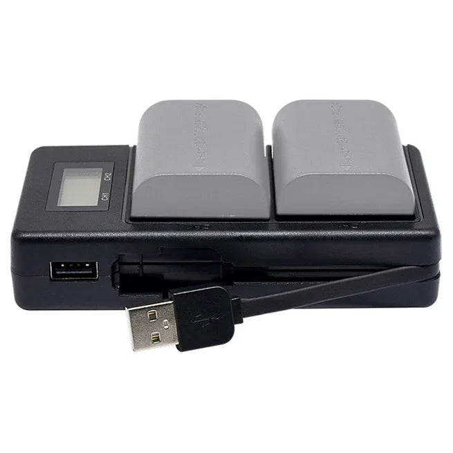 Chargeur de batterie et écran LCD numérique pour appareils photo reflex numériques Canon série LP-E6