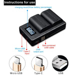 Chargeur de batterie et écran LCD numérique pour appareils photo reflex numériques Canon série LP-E6