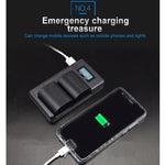 Chargeur de batterie et écran LCD numérique pour appareils photo reflex numériques Canon série LP-E6