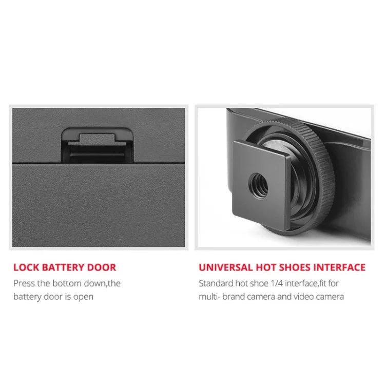 YELANGU LED01 49 LED Lampe vidéo pour appareil photo / caméscope, éclairage vidéo
