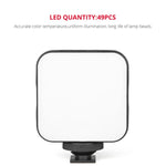 YELANGU LED01 49 LED Lampe vidéo pour appareil photo / caméscope, éclairage vidéo