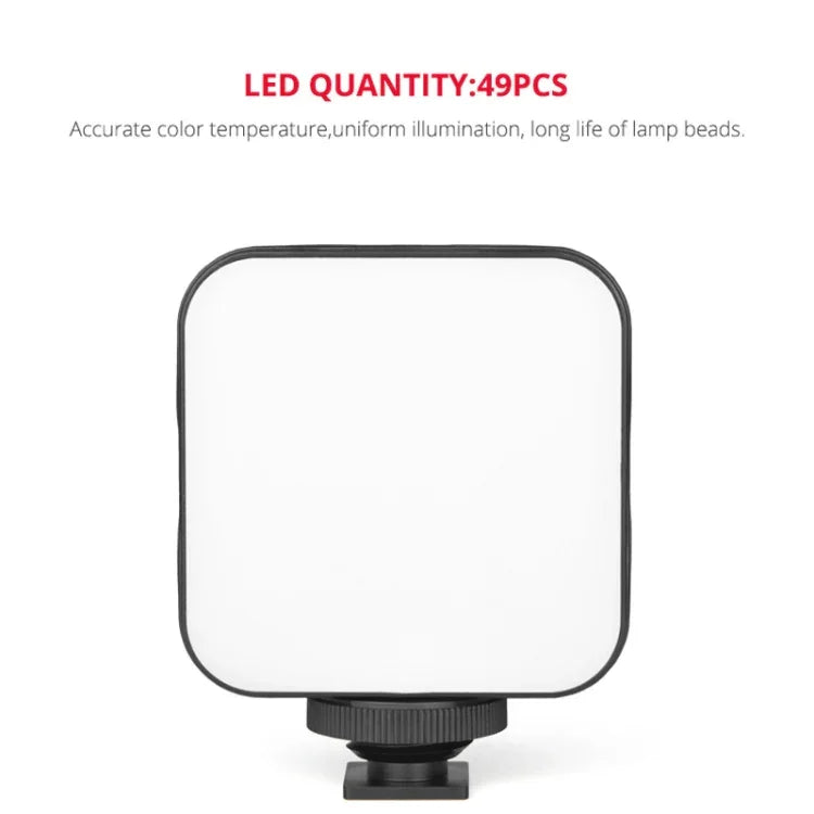 YELANGU LED01 49 LED Lampe vidéo pour appareil photo / caméscope, éclairage vidéo