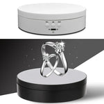 Plateau tournant intelligent de 13,8 cm avec chargement USB et rotation à 360°, support idéal pour la prise de photos et de vidéos, supporte jusqu'à 3 kg.