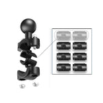 Support de rétroviseur moto à rotule de 25 mm avec 4 joints différents pour GoPro, Insta360, DJI et autres caméras d'action.