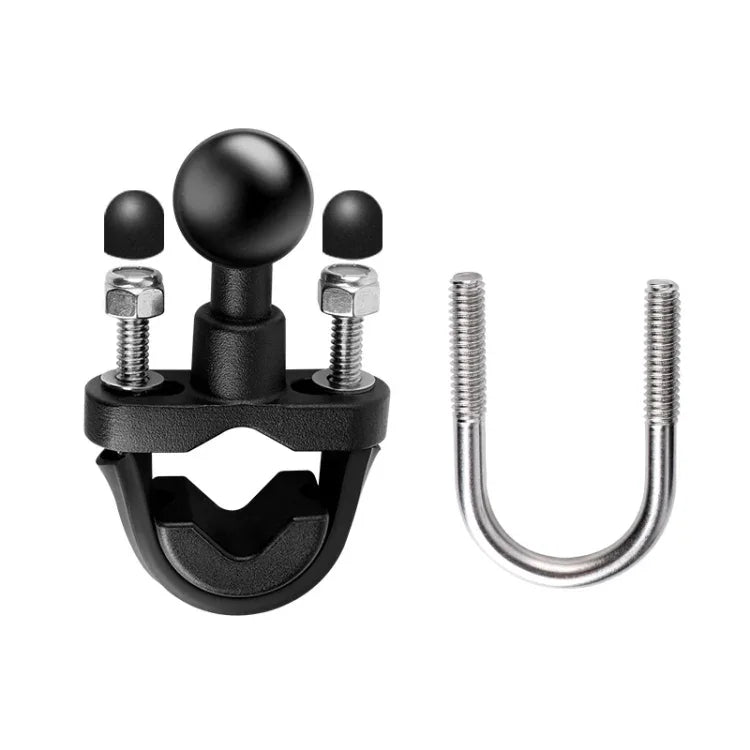 Support de rétroviseur moto à rotule de 25 mm avec 2 types de boulons en U pour GoPro, Insta360, DJI et autres caméras d'action, rotule de 25 mm avec 2 types de boulons en U