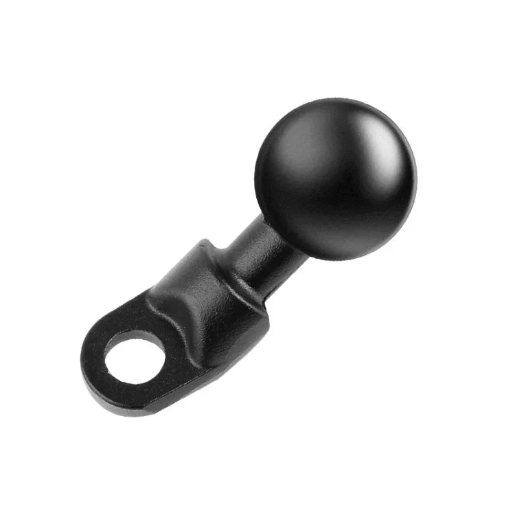 Support de fixation à rotule de 25 mm pour rétroviseur de moto, compatible avec GoPro, Insta360, DJI et autres caméras d'action. Trou de vis de 1 cm.