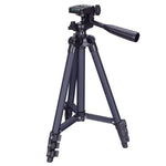 Trépied de diffusion en direct 3120, pieds pliables en 4 sections, support en alliage d'aluminium avec rotule tridimensionnelle en forme de U pour reflex numériques et appareils photo numériques, hauteur réglable : 34-103 cm, 3120 argent, 3120 noir