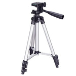 Trépied de diffusion en direct 3120, pieds pliables en 4 sections, support en alliage d'aluminium avec rotule tridimensionnelle en forme de U pour reflex numériques et appareils photo numériques, hauteur réglable : 34-103 cm, 3120 argent, 3120 noir