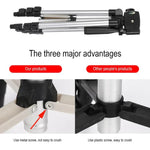 Trépied de diffusion en direct 3120, pieds pliables en 4 sections, support en alliage d'aluminium avec rotule tridimensionnelle en forme de U pour reflex numériques et appareils photo numériques, hauteur réglable : 34-103 cm, 3120 argent, 3120 noir