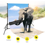 Kit de support de fond de studio photo 200x200cm avec barres transversales, 200x200cm