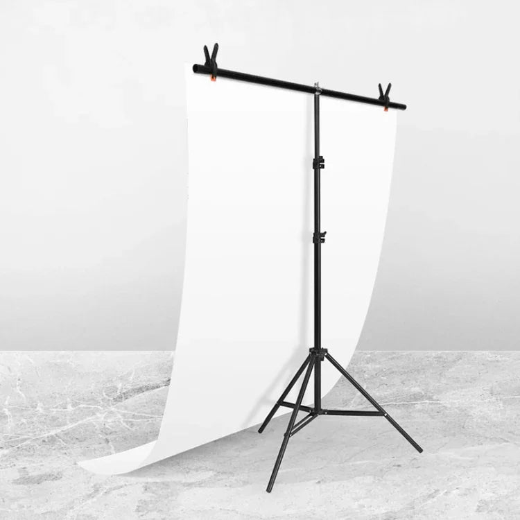 Support de fond de studio photo en forme de T, kit de barres transversales avec pinces, 100 x 200 cm (fond non inclus), 100 x 200 cm