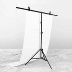 Support de fond de studio photo en forme de T, kit de barres transversales avec pinces, 150 x 200 cm (fond non inclus), 150 x 200 cm