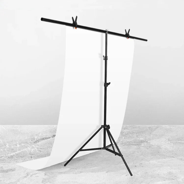 Support de fond de studio photo en forme de T, kit de barres transversales avec pinces, 150 x 200 cm (fond non inclus), 150 x 200 cm