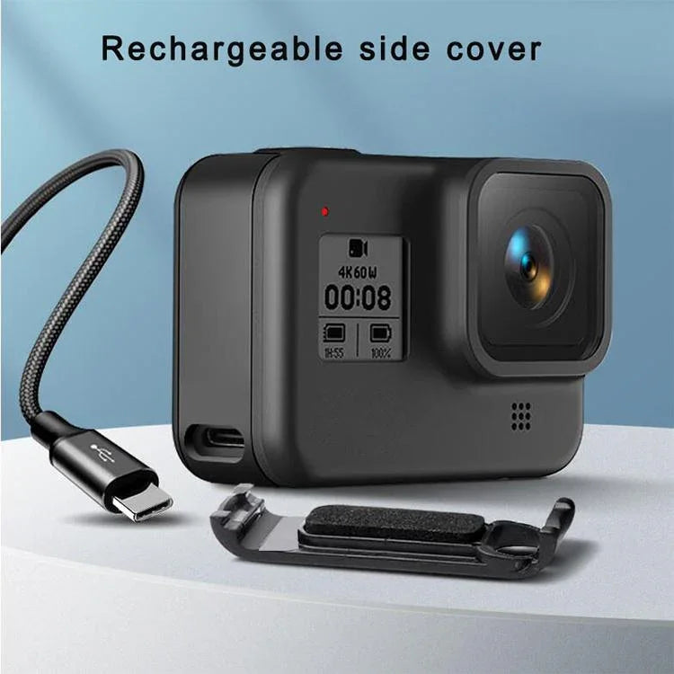 Cache latéral de remplacement pour batterie rechargeable de caméra sportive GoPro HERO8, compatible avec GoPro HERO8