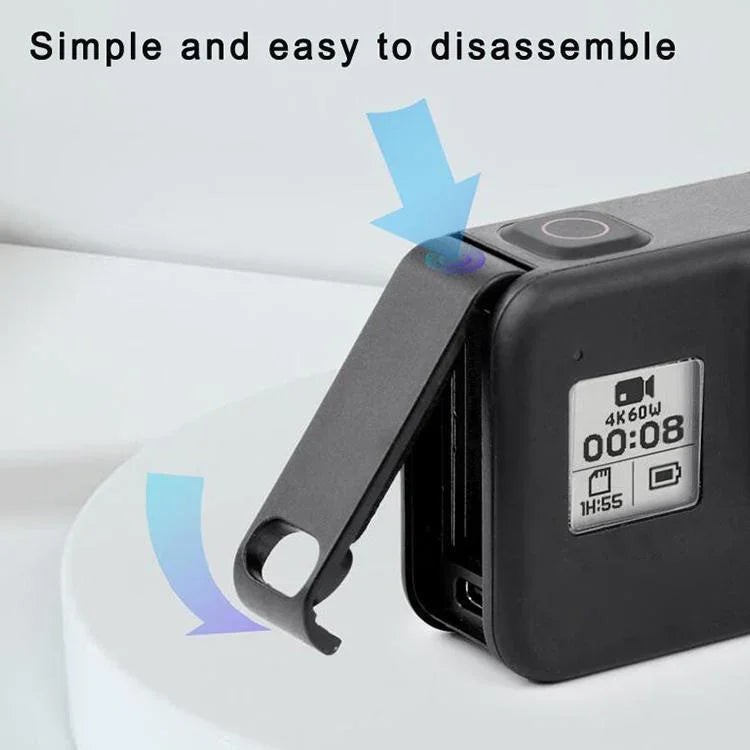 Cache latéral de remplacement pour batterie rechargeable de caméra sportive GoPro HERO8, compatible avec GoPro HERO8