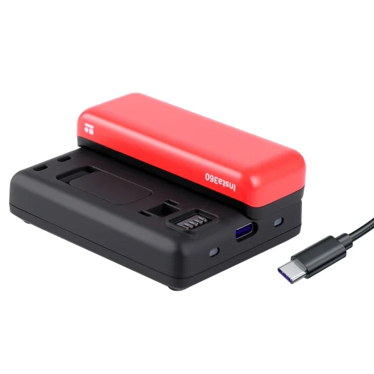 RR-LF8-CINOR8CA Chargeur de batterie à double interface pour caméra panoramique 4K Insta360 ONE R.