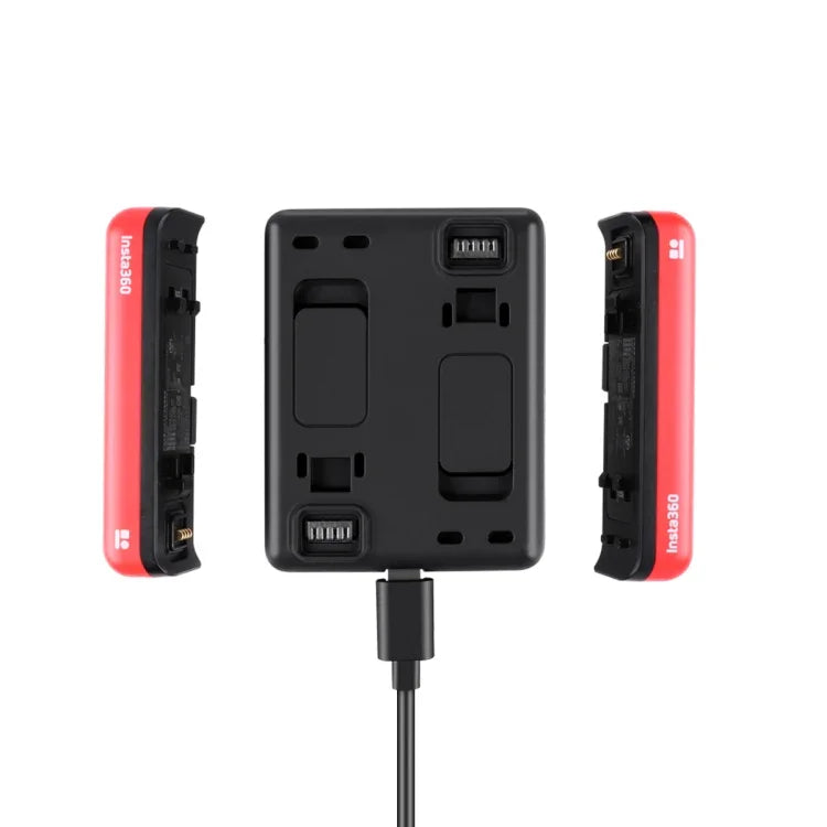 RR-LF8-CINOR8CA Chargeur de batterie à double interface pour caméra panoramique 4K Insta360 ONE R.