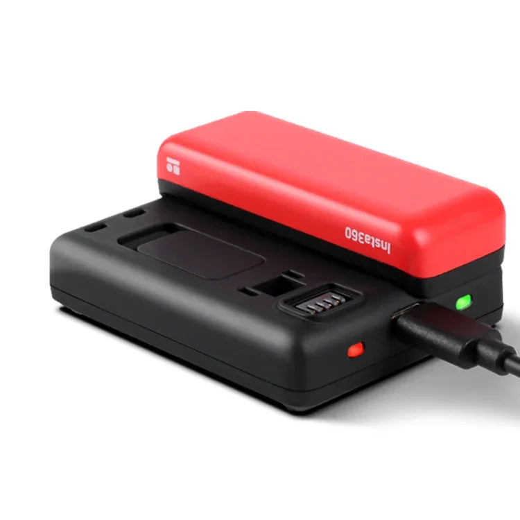 RR-LF8-CINOR8CA Chargeur de batterie à double interface pour caméra panoramique 4K Insta360 ONE R.