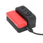RR-LF8-CINOR8CA Chargeur de batterie à double interface pour caméra panoramique 4K Insta360 ONE R.