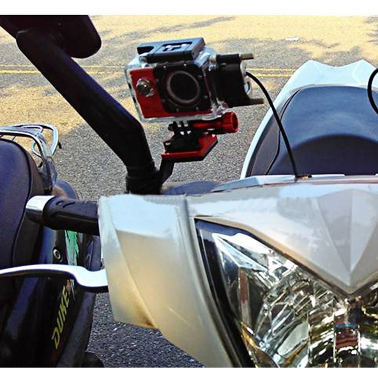Support de fixation en alliage d'aluminium CNC pour rétroviseur de moto, compatible avec GoPro, Insta360, DJI et autres caméras d'action