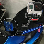 Support de fixation en alliage d'aluminium CNC pour rétroviseur de moto, compatible avec GoPro, Insta360, DJI et autres caméras d'action