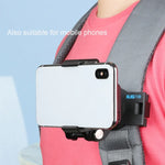 Support de sac à dos à bandoulière rotatif à 360 degrés RUIGPRO avec sangle de fixation rapide pour GoPro, Insta360, DJI et autres caméras d'action