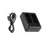 Chargeur double USB avec câble et témoin lumineux pour GoPro HERO9 Black / HERO10 Black / HERO11 Black / HERO12 Black, pour GoPro HERO9 Black