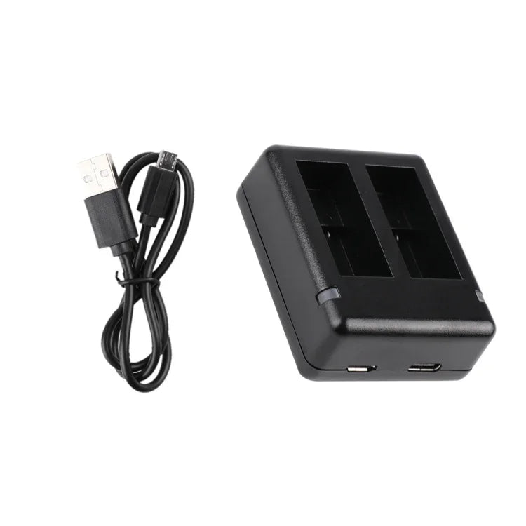 Chargeur double USB avec câble et témoin lumineux pour GoPro HERO9 Black / HERO10 Black / HERO11 Black / HERO12 Black, pour GoPro HERO9 Black