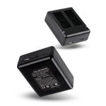 Chargeur double USB avec câble et témoin lumineux pour GoPro HERO9 Black / HERO10 Black / HERO11 Black / HERO12 Black, pour GoPro HERO9 Black