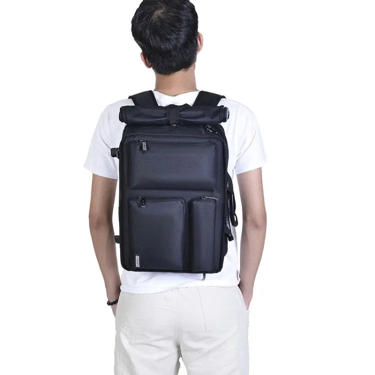 Sac photo CADEN D28 portable et multifonctionnel à bandoulière simple ou double avec sangle