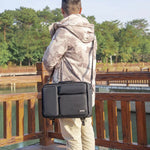 Sac photo CADEN D28 portable et multifonctionnel à bandoulière simple ou double avec sangle