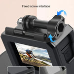 Boîtier de protection avec cadre en plastique ABS pour GoPro HERO10 Black / HERO9 Black, fixation basique par boucle et vis.