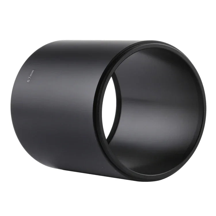 Pare-soleil tubulaire droit entièrement métallique, filetage 67 mm, pour téléobjectif moyen, 67 mm