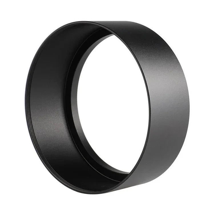 Pare-soleil tubulaire droit entièrement métallique, filetage 86 mm, pour téléobjectif moyen, 86 mm x 86 mm x 40 mm