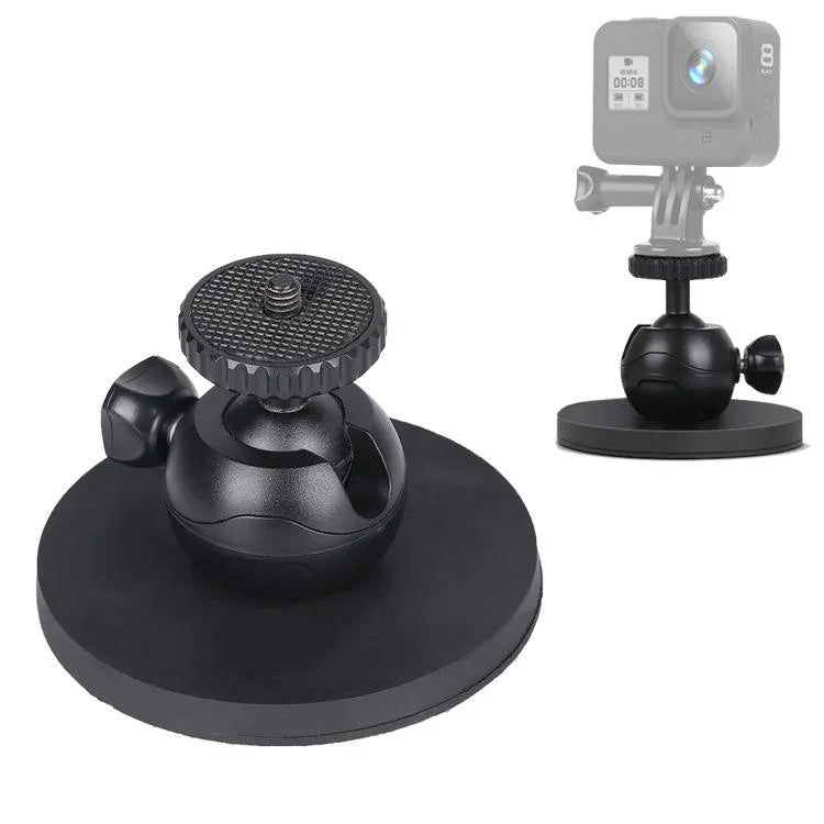 Support de fixation à ventouse pour voiture compatible avec GoPro Hero11 Black / HERO10 Black / HERO9 Black / HERO8 Black /7 /6 /5 /5 Session /4 Session /4 /3+ /3 /2 /1, Xiaoyi et autres caméras d'action. Modèle : ventouse simple.