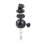 Support de fixation à ventouse pour voiture compatible avec GoPro Hero11 Black / HERO10 Black / HERO9 Black / HERO8 Black /7 /6 /5 /5 Session /4 Session /4 /3+ /3 /2 /1, Xiaoyi et autres caméras d'action. Modèle : ventouse simple.