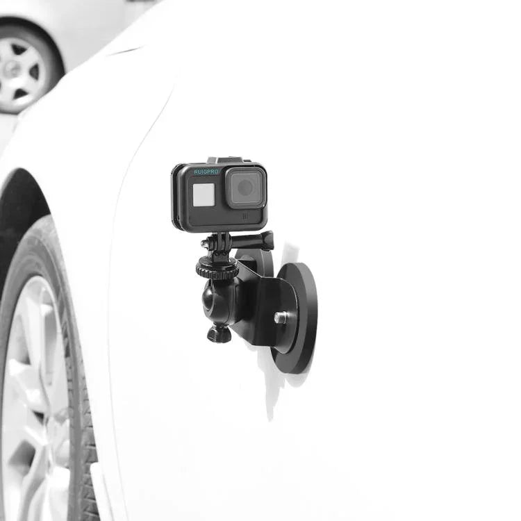 Support de fixation à ventouse pour voiture compatible avec GoPro Hero11 Black / HERO10 Black / HERO9 Black / HERO8 Black /7 /6 /5 /5 Session /4 Session /4 /3+ /3 /2 /1, Xiaoyi et autres caméras d'action. Modèle : ventouse simple.
