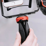 YELANGU PC203 YLG1801C Kit trépied/support de caméra LED pour selfies, vidéo, vlogging et diffusion en direct, avec poignée et stabilisateur en plastique.