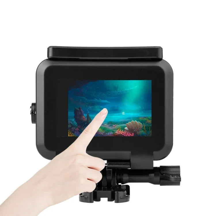 Boîtier étanche 50 m avec boucle, fixation basique et vis pour GoPro HERO10 Black / HERO9 Black.