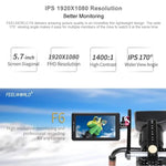 Moniteur de terrain FEELWORLD F6 1920x1080 5,5 pouces IPS HDMI 4K pour caméra, F6