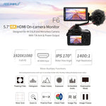 Moniteur de terrain FEELWORLD F6 1920x1080 5,5 pouces IPS HDMI 4K pour caméra, F6
