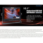 Moniteur de terrain pour caméra de réalisation FEELWORLD FW1018SPV1, écran IPS couleur HD LCD 10,1 pouces (1920 x 1200), FW1018SPV1
