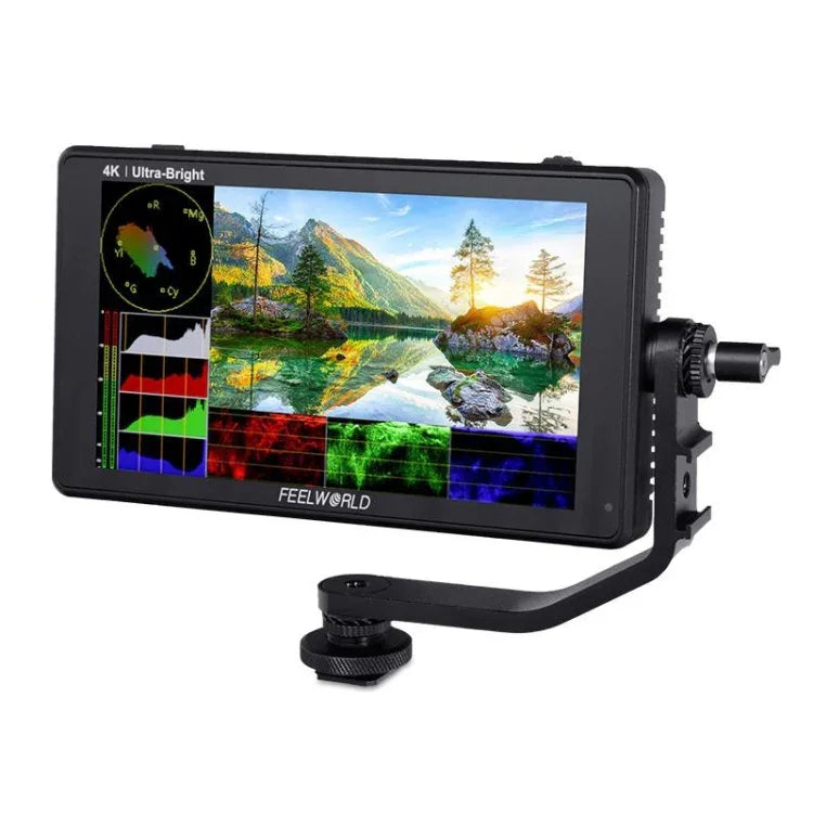 Moniteur de terrain FEELWORLD LUT6 1920x1080 2600 nits 6 pouces IPS HDMI 4K avec commandes tactiles, LUT6