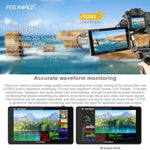Moniteur de terrain FEELWORLD LUT6S 1920x1080 2600 nits 6 pouces IPS Écran tactile HDMI 4K SDI HDI, LUT6S