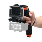 Déclencheur + poignée flottante, bâton de plongée avec dragonne anti-perte réglable, vis et clé pour GoPro HERO7/6 Black/5 Black, déclencheur