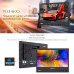 Moniteur de terrain SEETEC P133-9HSD 1920x1080 13,3 pouces Full HD de qualité broadcast pour caméras de cinéma et de médias, P133-9HSD
