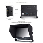 Moniteur de terrain SEETEC P133-9HSD 1920x1080 13,3 pouces Full HD de qualité broadcast pour caméras de cinéma et de médias, P133-9HSD