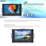 Moniteur de terrain professionnel SEETEC P173-9HSD-CO 1920x1080 17,3 pouces SDI / HDMI 4K de qualité broadcast pour caméra de photographie, P173-9HSD-CO